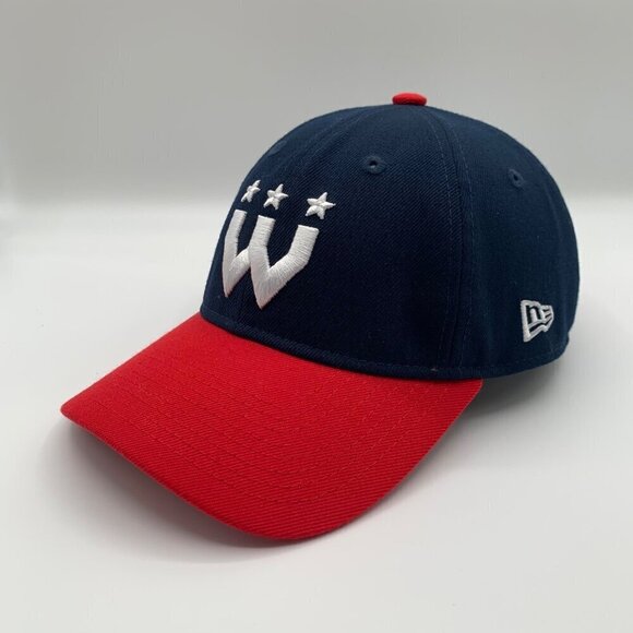 Washington Wizards NBA 2K Navy Blue Red New Era 9Twenty Strapback Hat - Picture 1 of 5